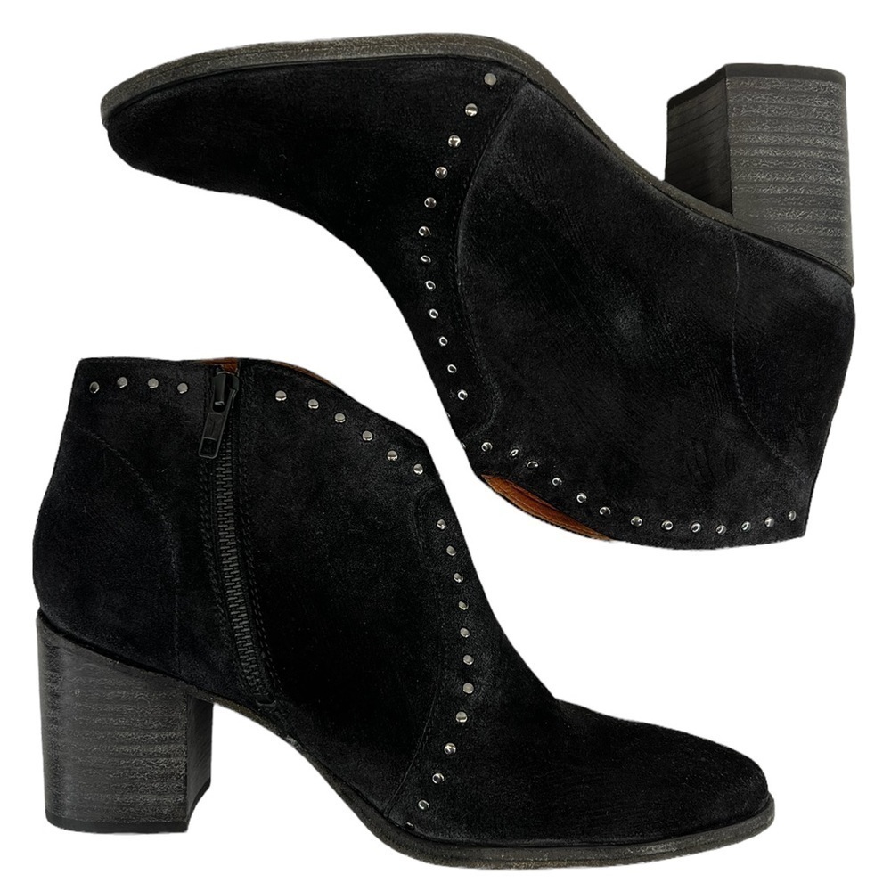 Frye Women’s Nora Stud Zip Short Booties Boots - Picture 2 of 14